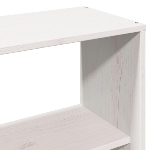 Sengeramme uden madras 120x190 cm massivt fyrretræ hvid