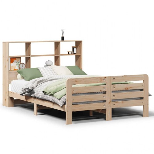 Sengeramme uden madras 120x190 cm massivt fyrretræ