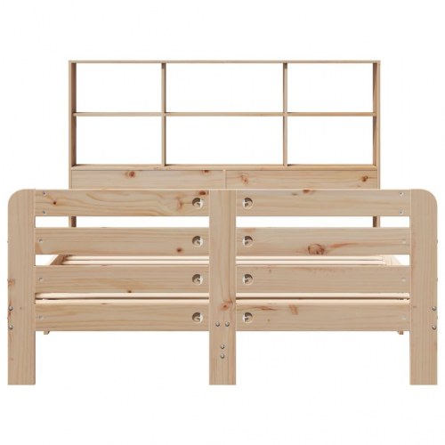 Sengeramme uden madras 120x190 cm massivt fyrretræ