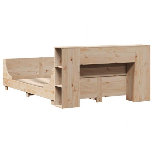 Sengeramme uden madras 120x190 cm massivt fyrretræ
