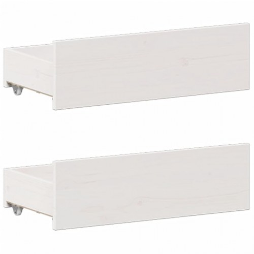 Seng med reol uden madras 160x200 cm massivt fyrretræ hvid