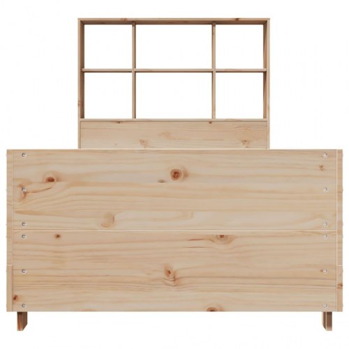Sengeramme uden madras 75x190 cm massivt fyrretræ