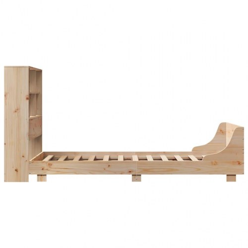 Sengeramme uden madras 75x190 cm massivt fyrretræ