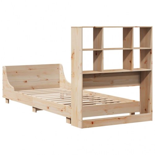 Sengeramme uden madras 75x190 cm massivt fyrretræ