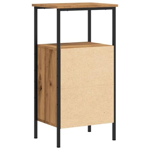 Sengebord 41x31x80 cm konstrueret træ kunsteg