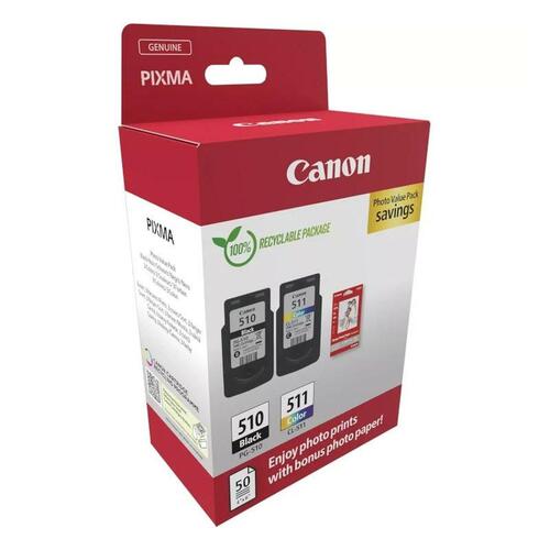 Blækpatron Canon PG-510/CL-511 Photo Value Pack - original, multifarvet