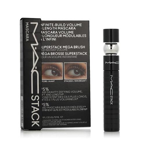 Mascara til Øjenvipper Mac Stack Sort 12 ml