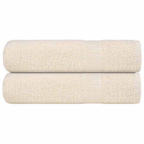 Brusehåndklæder FROGN - 2 stk. creme 70×140 cm, 360 gsm