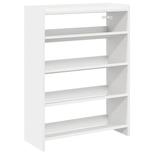 Skoreol 60x25x81 cm konstrueret træ hvid
