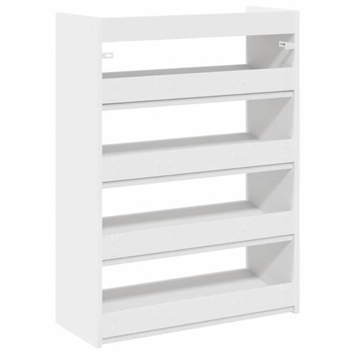Skoreol 60x25x81 cm konstrueret træ hvid