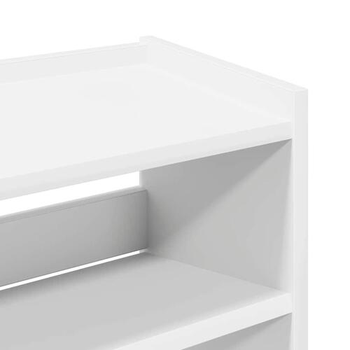 Skoreol 60x25x81 cm konstrueret træ hvid
