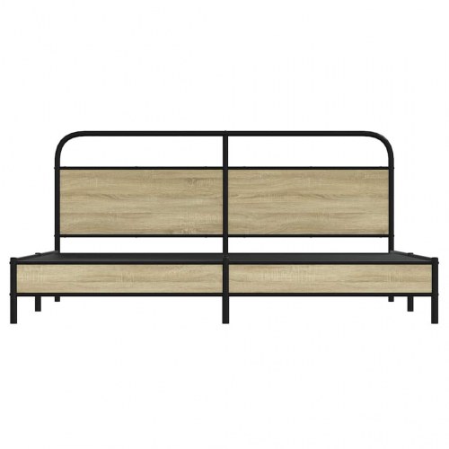 Sengeramme uden madras 200 x 200 cm i metal - sonoma-eg