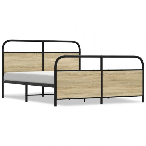 Sengeramme uden madras 160 x 200 cm i metal - sonoma-eg