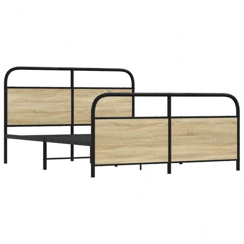 Sengeramme uden madras 160 x 200 cm i metal - sonoma-eg