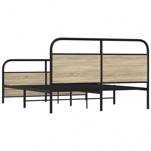 Sengeramme uden madras 160 x 200 cm i metal - sonoma-eg