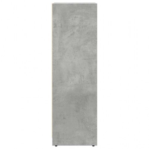 Badeværelsesskab 30×30×95 cm - konstrueret træ, betongrå