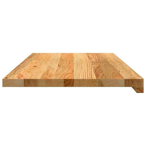 Vindueskarme 2 stk lysebrun 80x40x2 cm massivt egetræ