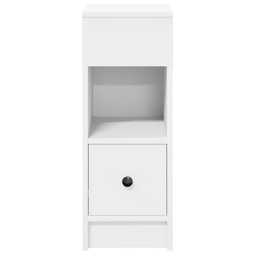 Sengeborde 2 stk. med skuffe 25x31x66 cm hvid