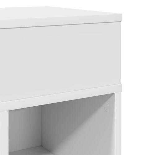 Sengeborde 2 stk. med skuffe 25x31x66 cm hvid