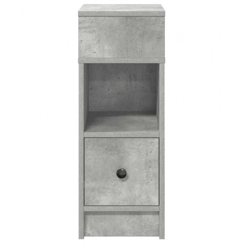 Sengebord med skuffe 25 x 31 x 66 cm - betongrå