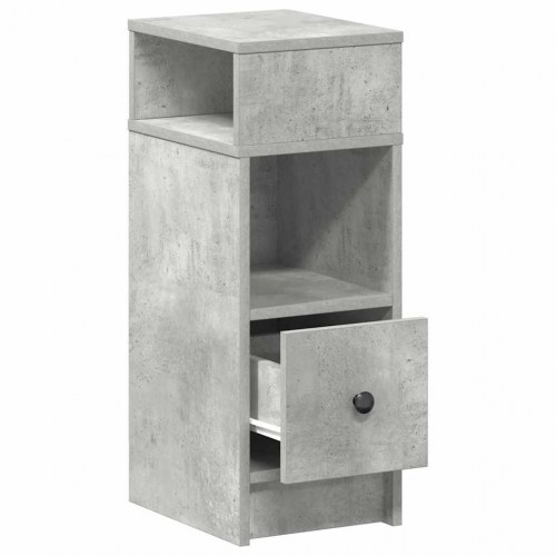 Sengebord med skuffe 25 x 31 x 66 cm - betongrå