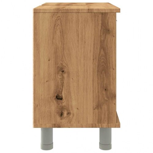 Badeværelsesskab 60 × 32 × 53,5 cm - konstrueret træ i kunsteg