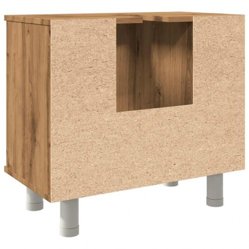 Badeværelsesskab 60 × 32 × 53,5 cm - konstrueret træ i kunsteg