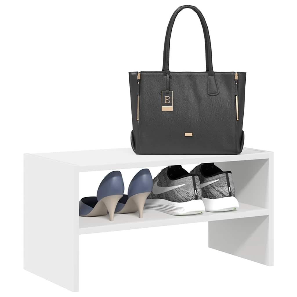 Skostativ stabelbar 60x30x30,5 cm hvid