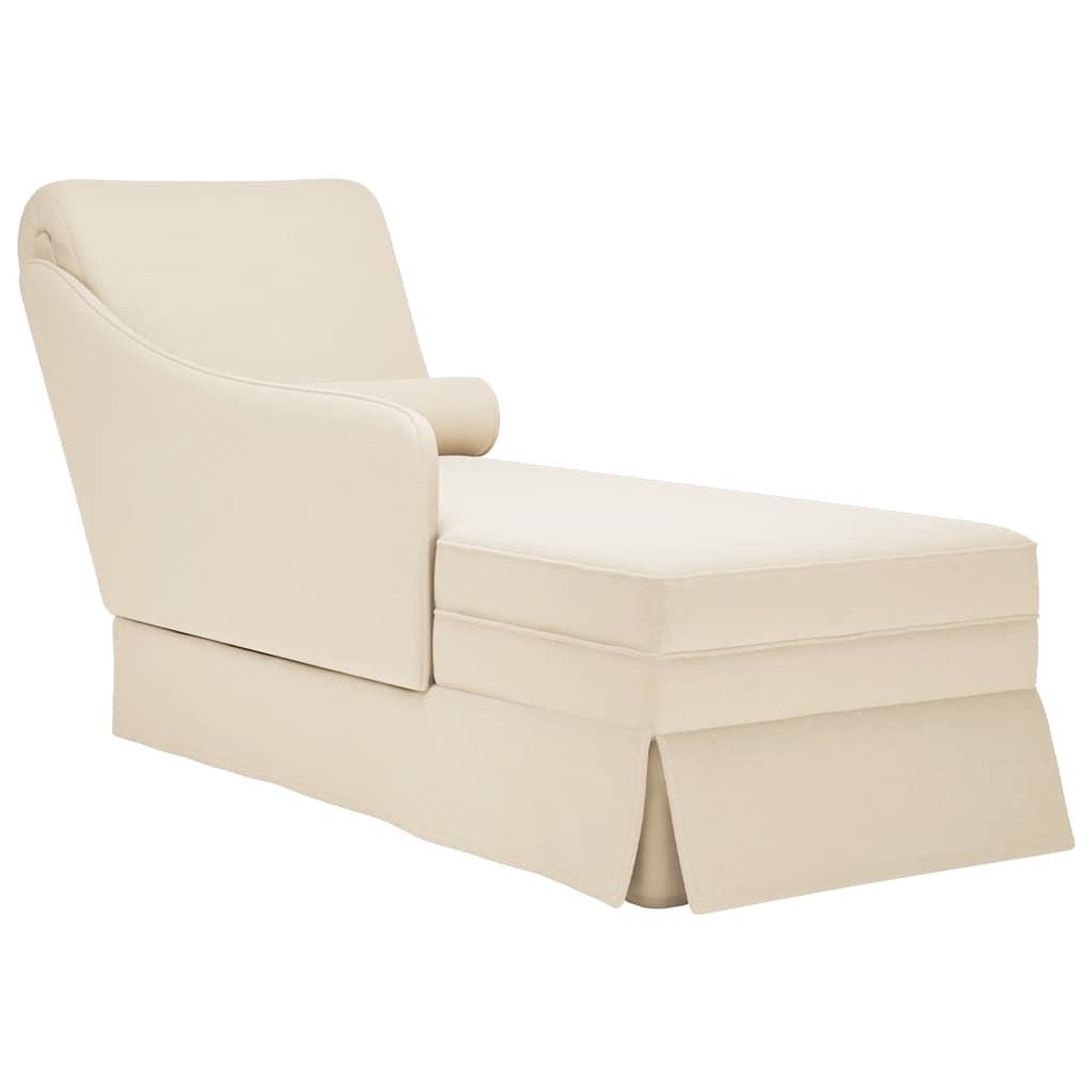 Chaiselong Med Bolster Og Højre Armlæn Hør