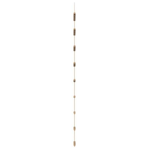 Vægdekoration stigeformet 50x150 cm naturlig gren