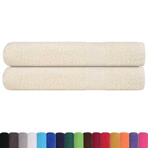 Saunahåndklæder FROGN - 2 stk. creme 80×200 cm, 360 gsm