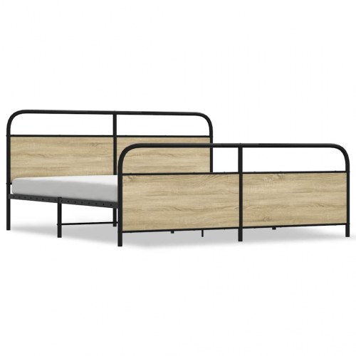 Sengeramme uden madras 200 x 200 cm - sonoma-eg