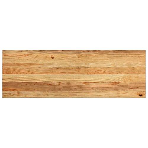 Vindueskarme 2 stk lysebrun 120x40x2 cm massivt egetræ