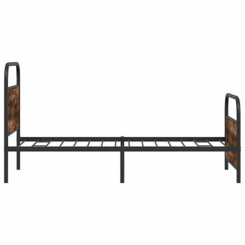 Sengeramme 100 x 190 cm uden madras - røget egetræ