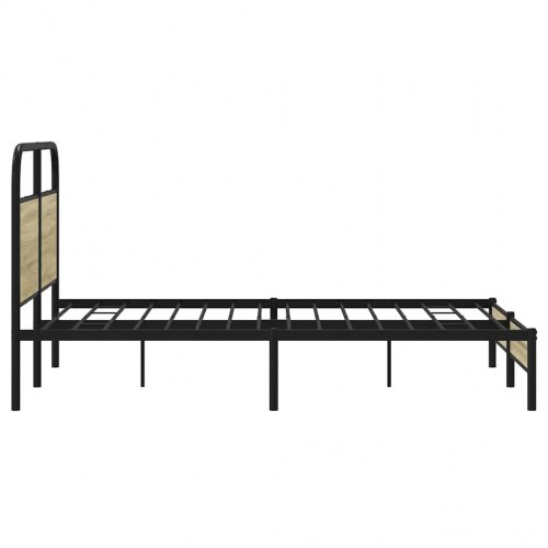 Sengeramme 120 x 200 cm med sengegavl - sonoma-eg