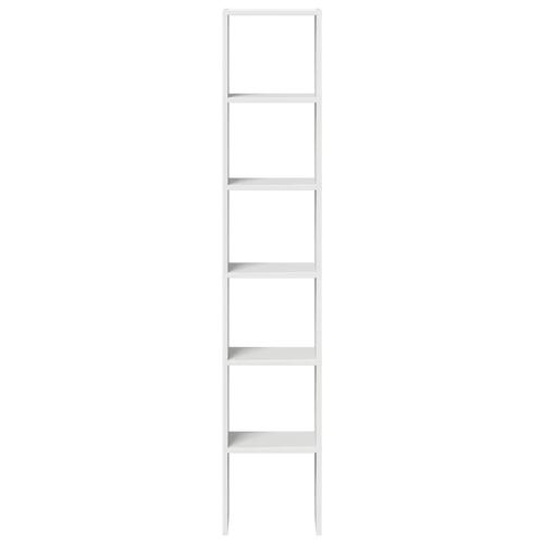 Bogreoler stabelbare 2 stk. 30x30x80 cm konstrueret træ hvid