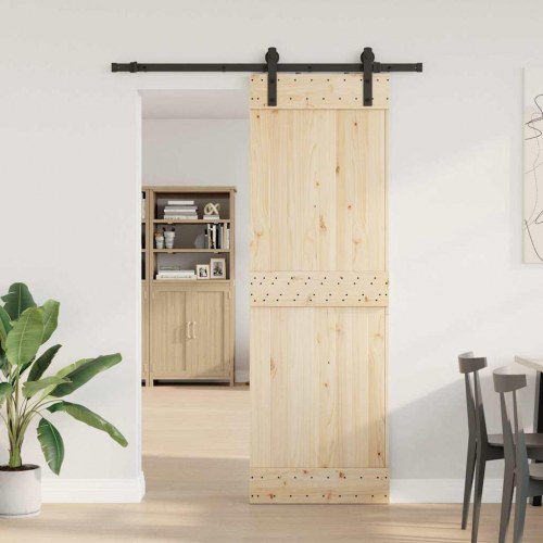 Skinnesæt til skydedør 152 cm - sort