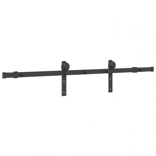 Skinnesæt til skydedør 152 cm - sort