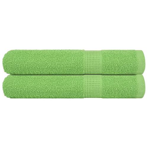 Saunahåndklæder 2 stk. 80x200 cm 360g/m2 100 % bomuld æblegrøn