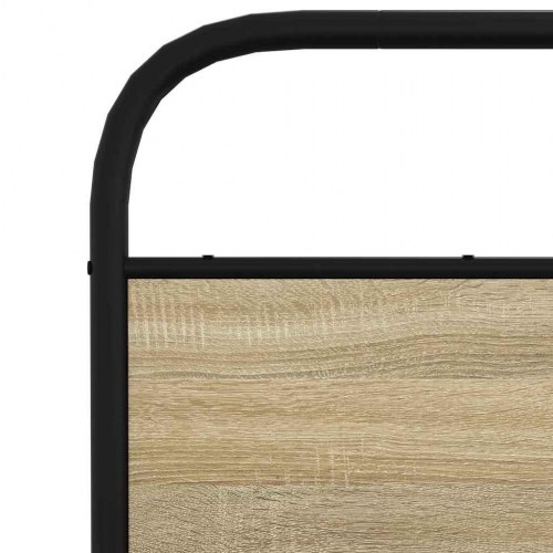 Sengeramme 135 x 190 cm med sengegavl - sonoma-eg