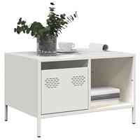 Sofabord 68,5x50x43,5 cm koldvalset stål hvid