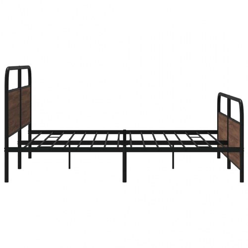 Sengeramme uden madras 193 x 203 cm - brun egetræ