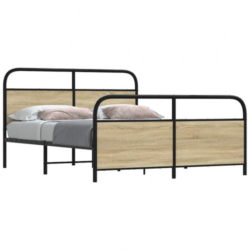 Sengeramme 150 x 200 cm i metal - sonoma-eg