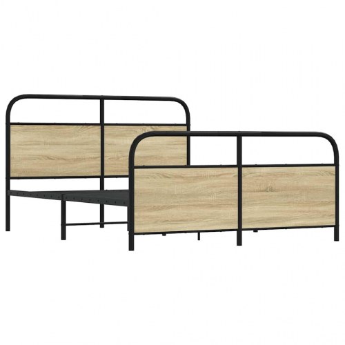 Sengeramme 150 x 200 cm i metal - sonoma-eg