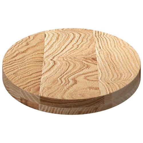 Bordplade 80x40x4 cm massivt egetræ oval