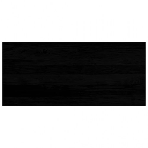 Vindueskarme i massivt egetræ - 2 stk, brunsort, 90 × 40 × 2 cm