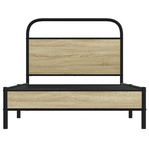 Sengeramme 107 x 203 cm med sengegavl - sonoma-eg