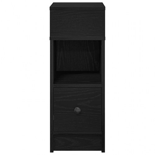 Sengebord med skuffe 25 x 31 x 66 cm - sort