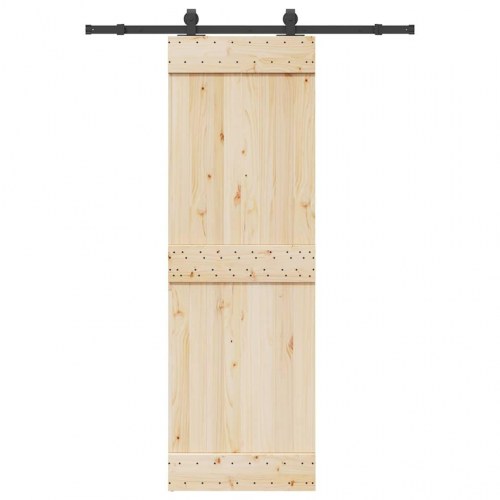 Skinnesæt til skydedør 152,5 cm - sort
