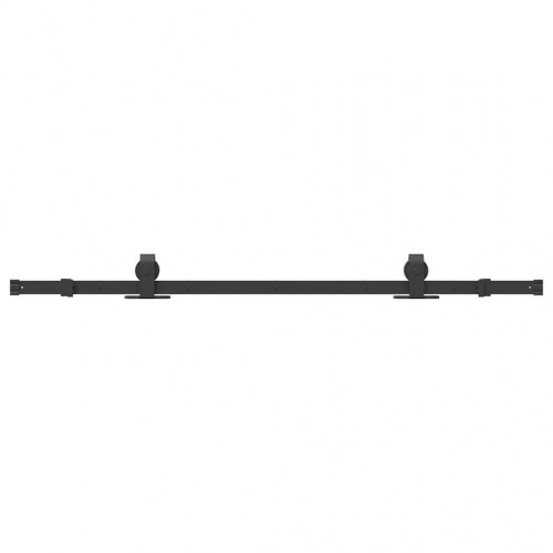 Skinnesæt til skydedør 152,5 cm - sort